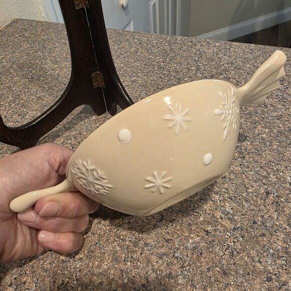 Longaberger Peppermint Twist Dip Bowl & Spreader Set‎ Christmas Candy Decor NIB - Picture 4 of 11